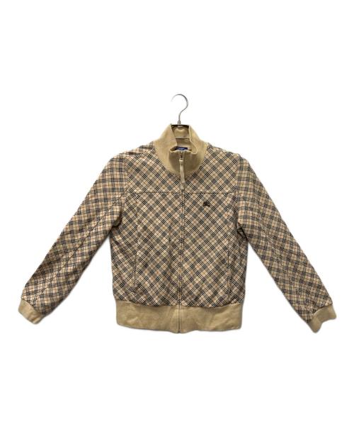 BURBERRY BLUE LABEL（バーバリーロンドンブルーレーベル）BURBERRY BLUE LABEL (バーバリーロンドンブルーレーベル) ノバチェックジップアップジャケット ベージュ サイズ:38の古着・服飾アイテム