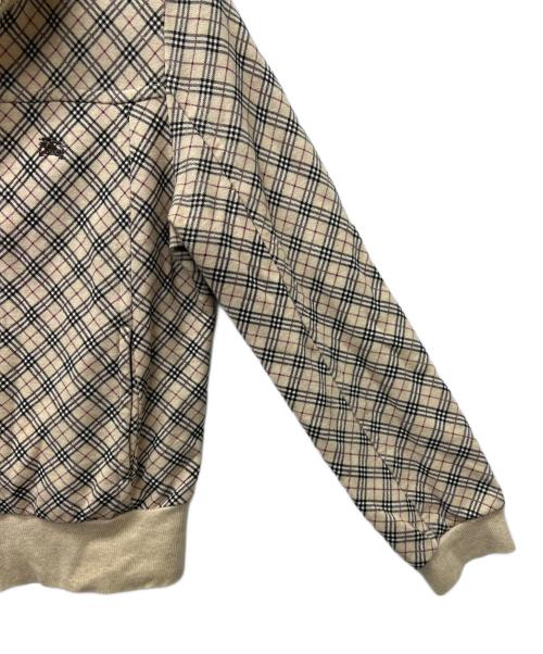 BURBERRY BLUE LABEL（バーバリーロンドンブルーレーベル）BURBERRY BLUE LABEL (バーバリーロンドンブルーレーベル) ノバチェックジップアップジャケット ベージュ サイズ:38の古着・服飾アイテム