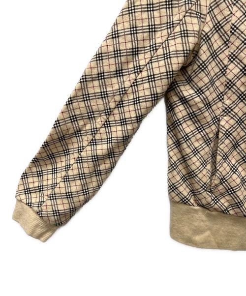BURBERRY BLUE LABEL（バーバリーロンドンブルーレーベル）BURBERRY BLUE LABEL (バーバリーロンドンブルーレーベル) ノバチェックジップアップジャケット ベージュ サイズ:38の古着・服飾アイテム
