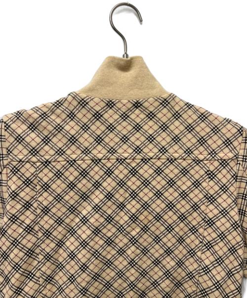 BURBERRY BLUE LABEL（バーバリーロンドンブルーレーベル）BURBERRY BLUE LABEL (バーバリーロンドンブルーレーベル) ノバチェックジップアップジャケット ベージュ サイズ:38の古着・服飾アイテム