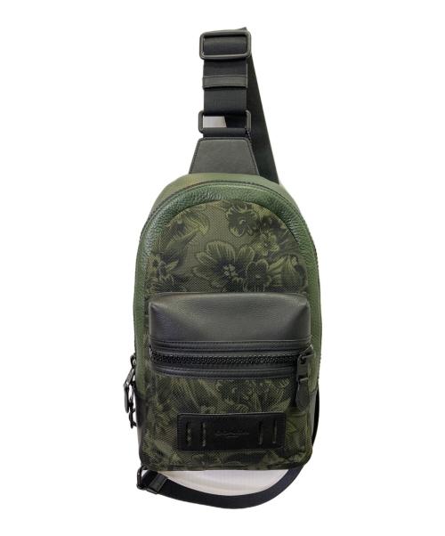 COACH（コーチ）COACH (コーチ) ボディーバッグ グリーン×ブラックの古着・服飾アイテム