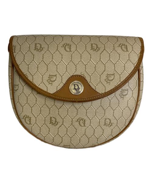 Christian Dior（クリスチャン ディオール）Christian Dior (クリスチャン ディオール) ショルダーバッグ グレー×ブラウンの古着・服飾アイテム