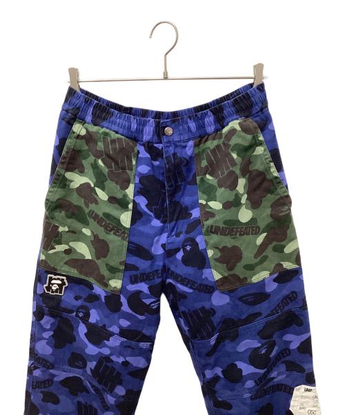 A BATHING APE（ア ベイシング エイプ）A BATHING APE (ア ベイシング エイプ) UNDEFEATED (アンディフィーテッド) パンツ ブルー サイズ:Mの古着・服飾アイテム