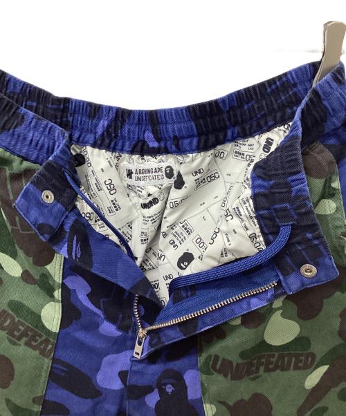 A BATHING APE（ア ベイシング エイプ）A BATHING APE (ア ベイシング エイプ) UNDEFEATED (アンディフィーテッド) パンツ ブルー サイズ:Mの古着・服飾アイテム
