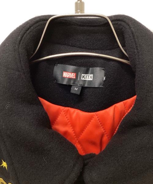KITH（キス）KITH (キス) MARVEL (マーベル) Universe Varsity Jacket ブラック サイズ:Mの古着・服飾アイテム