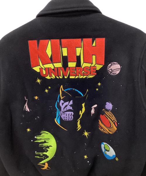 KITH（キス）KITH (キス) MARVEL (マーベル) Universe Varsity Jacket ブラック サイズ:Mの古着・服飾アイテム