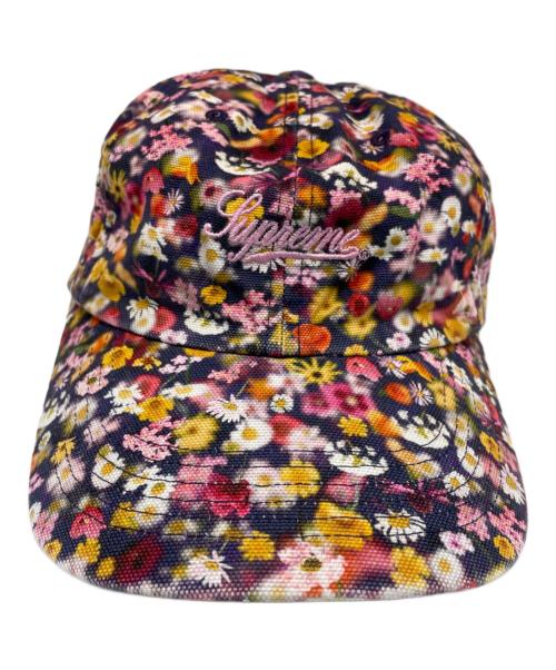 SUPREME（シュプリーム）SUPREME (シュプリーム) キャップ ネイビー×ピンクの古着・服飾アイテム