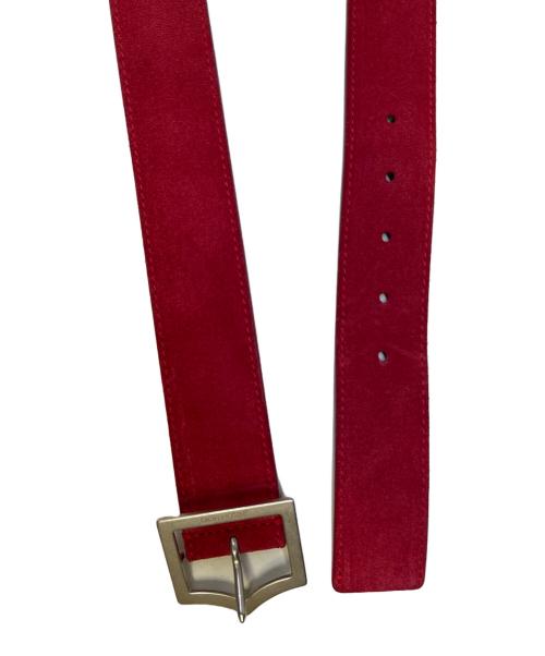 DIOR HOMME（ディオール オム）DIOR HOMME (ディオール オム) ベルト レッドの古着・服飾アイテム