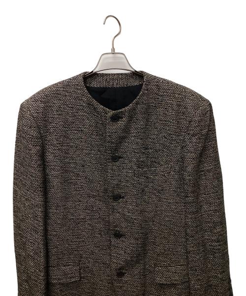 ISSEY MIYAKE（イッセイミヤケ）ISSEY MIYAKE (イッセイミヤケ) ノーカラージャケット グレー サイズ:Mの古着・服飾アイテム