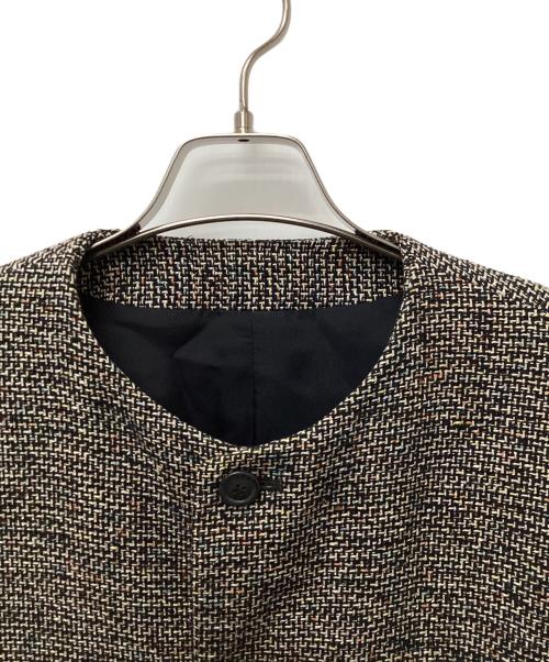 ISSEY MIYAKE（イッセイミヤケ）ISSEY MIYAKE (イッセイミヤケ) ノーカラージャケット グレー サイズ:Mの古着・服飾アイテム