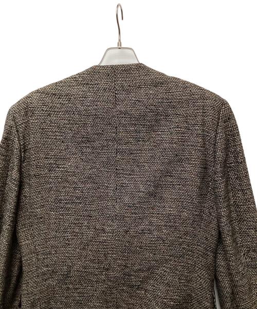 ISSEY MIYAKE（イッセイミヤケ）ISSEY MIYAKE (イッセイミヤケ) ノーカラージャケット グレー サイズ:Mの古着・服飾アイテム
