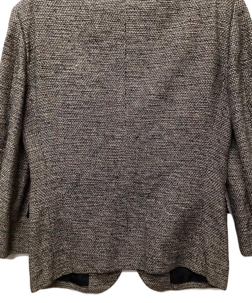 ISSEY MIYAKE（イッセイミヤケ）ISSEY MIYAKE (イッセイミヤケ) ノーカラージャケット グレー サイズ:Mの古着・服飾アイテム