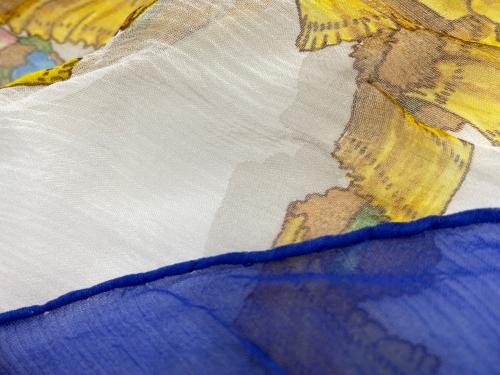 HERMES（エルメス）HERMES (エルメス) スカーフ ブルーの古着・服飾アイテム