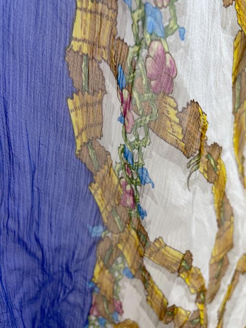 HERMES（エルメス）HERMES (エルメス) スカーフ ブルーの古着・服飾アイテム