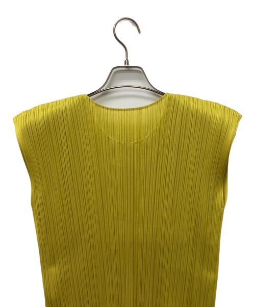 PLEATS PLEASE（プリーツプリーズ）PLEATS PLEASE (プリーツプリーズ) ノースリーブブラウス イエロー サイズ:3の古着・服飾アイテム