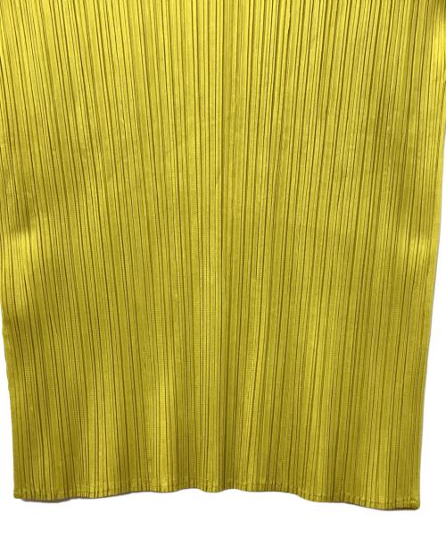 PLEATS PLEASE（プリーツプリーズ）PLEATS PLEASE (プリーツプリーズ) ノースリーブブラウス イエロー サイズ:3の古着・服飾アイテム