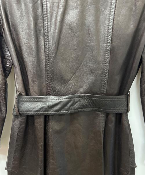 ROPE（ロペ）ROPE (ロペ) レザーコート ブラウン サイズ:7 9の古着・服飾アイテム