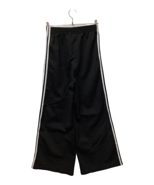 adidas（アディダス）adidas (アディダス) リラックス ワイドレッグパンツ ブラック サイズ:Mの古着・服飾アイテム