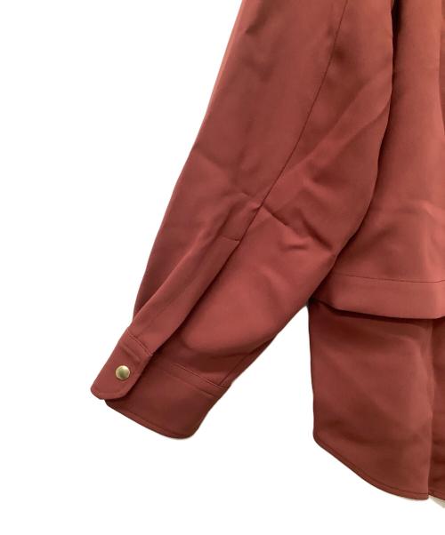 CULLNI（クルニ）CULLNI (クルニ) レイヤードジップシャツ ブラウン サイズ:1の古着・服飾アイテム