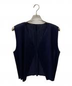 PLEATS PLEASEプリーツプリーズ）の古着「ベスト」｜ネイビー