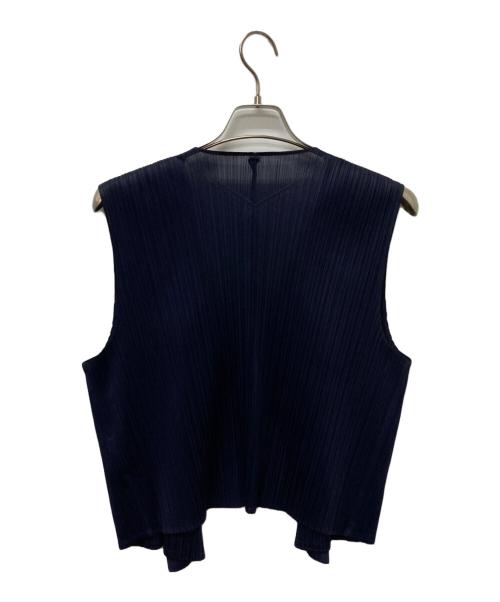 PLEATS PLEASE（プリーツプリーズ）PLEATS PLEASE (プリーツプリーズ) ベスト ネイビー サイズ:3の古着・服飾アイテム