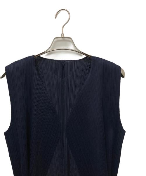 PLEATS PLEASE（プリーツプリーズ）PLEATS PLEASE (プリーツプリーズ) ベスト ネイビー サイズ:3の古着・服飾アイテム