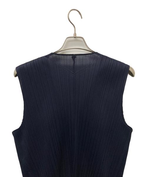 PLEATS PLEASE（プリーツプリーズ）PLEATS PLEASE (プリーツプリーズ) ベスト ネイビー サイズ:3の古着・服飾アイテム