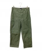REMI RELIEF NAVY LABELレミレリーフネイビーレーベル）の古着「ベイカーパンツ」｜グリーン