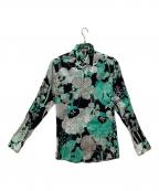 LOUIS VUITTONルイ ヴィトン）の古着「長袖柄シャツ」｜グリーン×ブラック