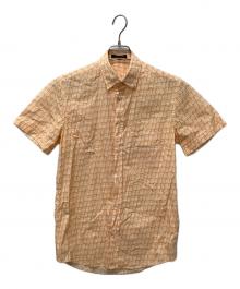 LOUIS VUITTON（ルイ ヴィトン）の古着「半袖シャツ」｜ホワイト×オレンジ