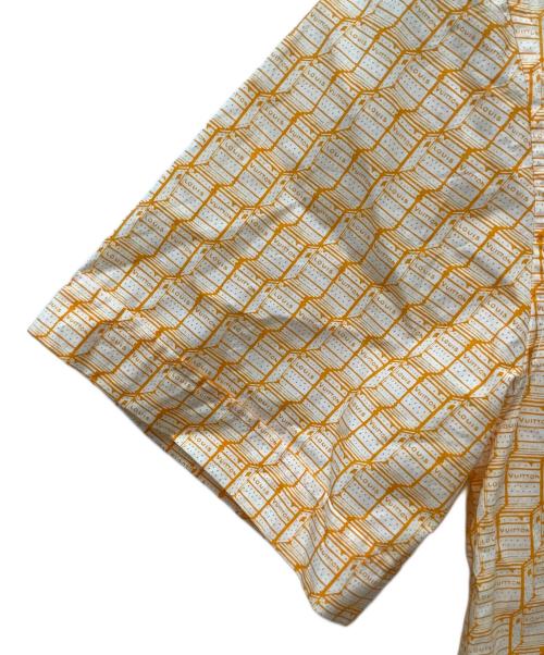 LOUIS VUITTON（ルイ ヴィトン）LOUIS VUITTON (ルイ ヴィトン) 半袖シャツ ホワイト×オレンジ サイズ:XXSの古着・服飾アイテム