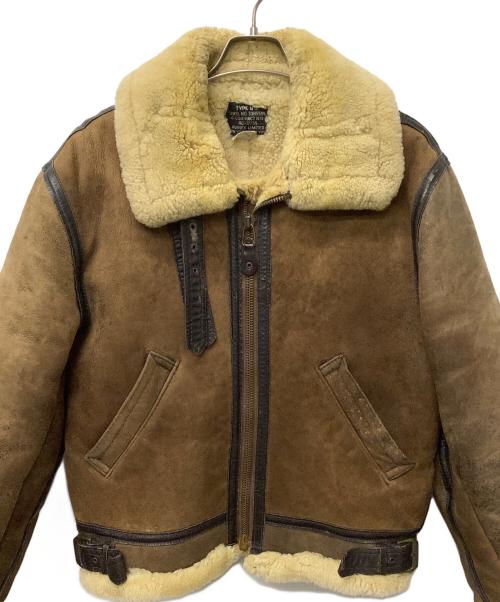 AVIREX（アヴィレックス）AVIREX (アヴィレックス) ヴィンテージムートンジャケット ブラウン サイズ:32の古着・服飾アイテム