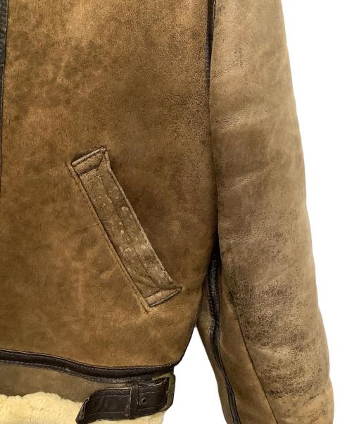 AVIREX（アヴィレックス）AVIREX (アヴィレックス) ヴィンテージムートンジャケット ブラウン サイズ:32の古着・服飾アイテム