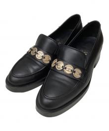 CHANEL（シャネル）の古着「カーフスキン ローファー」｜ブラック