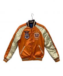 POLO RALPH LAUREN（ポロ・ラルフローレン）の古着「スタジャン」｜ブルー×オレンジ