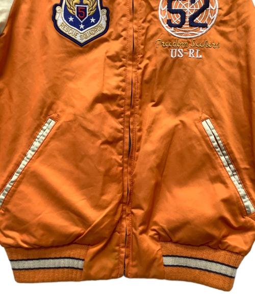 POLO RALPH LAUREN（ポロ・ラルフローレン）POLO RALPH LAUREN (ポロ・ラルフローレン) スタジャン ブルー×オレンジ サイズ:Sの古着・服飾アイテム