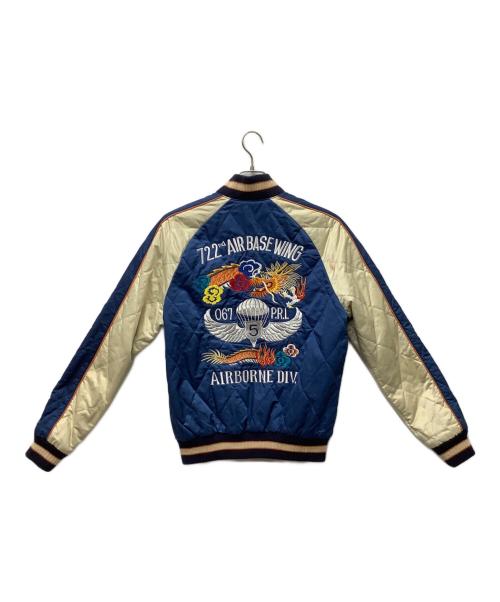 POLO RALPH LAUREN（ポロ・ラルフローレン）POLO RALPH LAUREN (ポロ・ラルフローレン) スタジャン ブルー×オレンジ サイズ:Sの古着・服飾アイテム