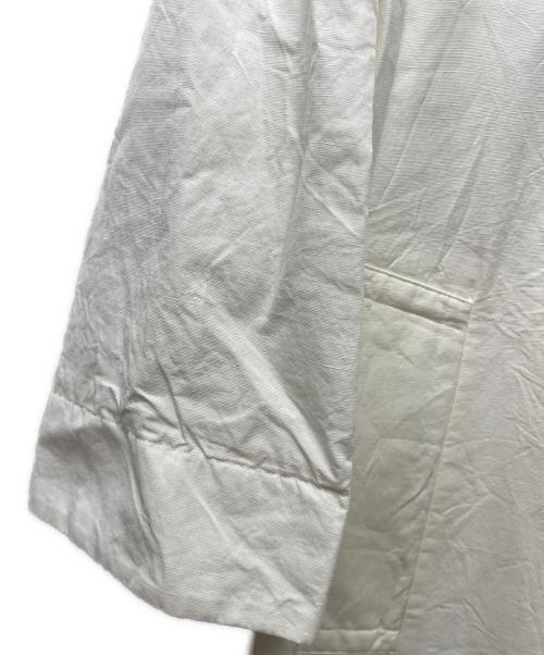 ATON（エイトン）ATON (エイトン) ステンカラーコート ホワイト サイズ:00の古着・服飾アイテム