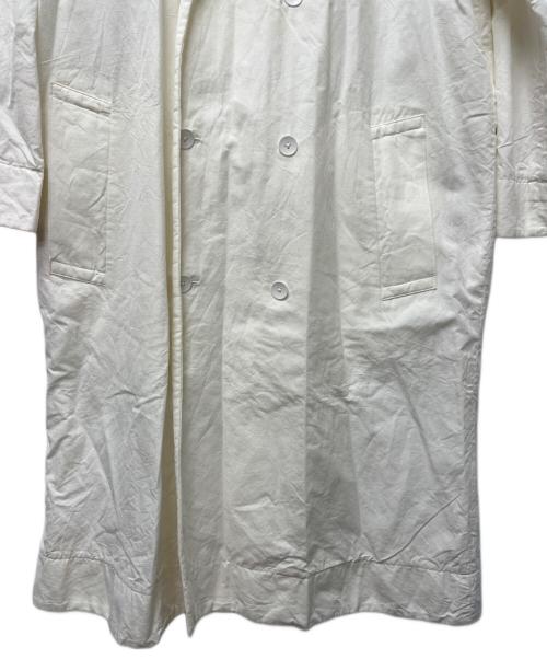 ATON（エイトン）ATON (エイトン) ステンカラーコート ホワイト サイズ:00の古着・服飾アイテム