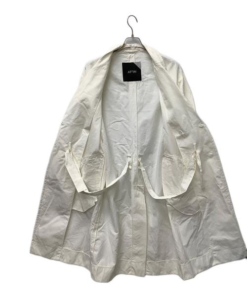ATON（エイトン）ATON (エイトン) ステンカラーコート ホワイト サイズ:00の古着・服飾アイテム