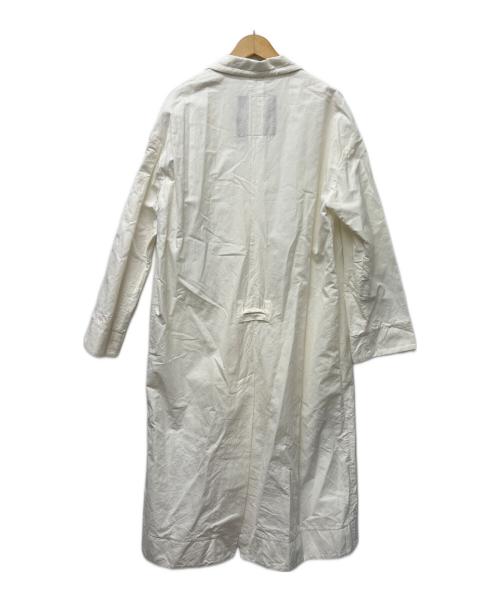 ATON（エイトン）ATON (エイトン) ステンカラーコート ホワイト サイズ:00の古着・服飾アイテム