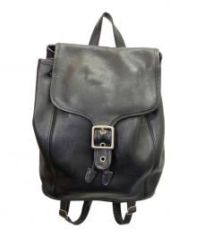 COACH（コーチ）の古着「レザーリュック」｜ブラック