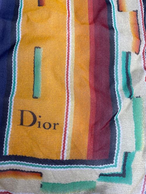 Christian Dior（クリスチャン ディオール）Christian Dior (クリスチャン ディオール) シルクスカーフ イエローの古着・服飾アイテム