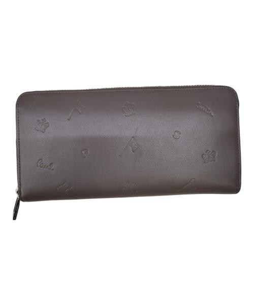 PAUL SMITH（ポールスミス）Paul Smith (ポールスミス) ラウンドファスナー財布 ベージュの古着・服飾アイテム