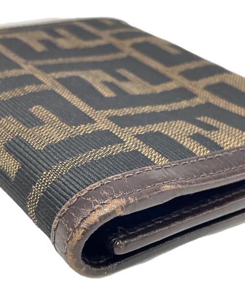 FENDI（フェンディ）FENDI (フェンディ) 3つ折り財布 ブラウンの古着・服飾アイテム