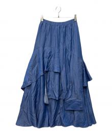AULA AILA（アウラアイラ）の古着「ロングスカート」｜ブルー