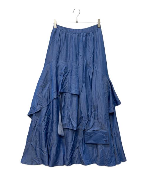 AULA AILA（アウラアイラ）AULA AILA (アウラアイラ) ロングスカート ブルーの古着・服飾アイテム