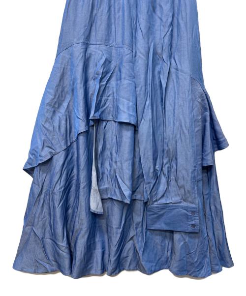 AULA AILA（アウラアイラ）AULA AILA (アウラアイラ) ロングスカート ブルーの古着・服飾アイテム