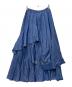 AULA AILA (アウラアイラ) ロングスカート ブルー：6000円