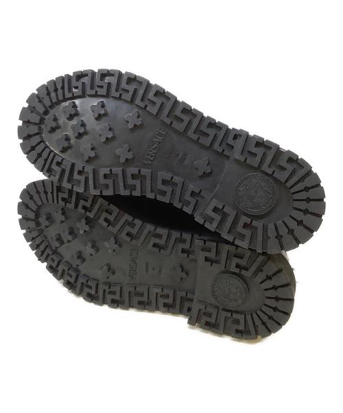 VERSACE（ヴェルサーチェ）VERSACE (ヴェルサーチェ) ローファー ブラック サイズ:411/2の古着・服飾アイテム